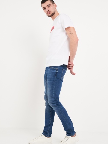 Lee Cooper - Blugi barbat slim cu aspect usor decolorat - Img 2