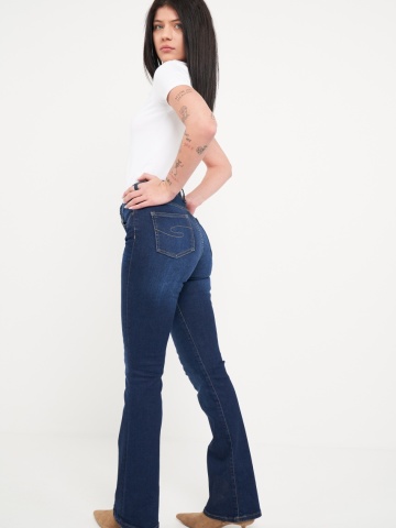 Lee Cooper - Blugi dama bootcut cu aspect usor decolorat - Img 5