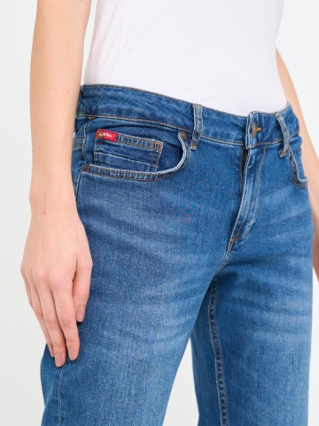 Lee Cooper - Blugi dama boyfriend cu aspect decolorat - Img 2