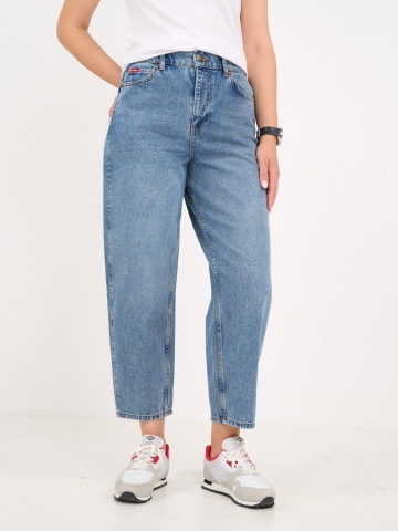 Lee Cooper - Blugi dama mom cu aspect decolorat