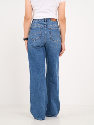 Lee Cooper - Blugi dama wide cu aspect usor decolorat - Img 2