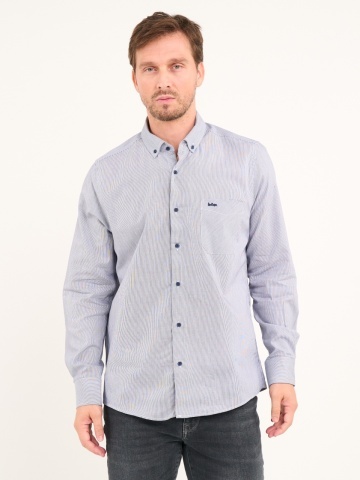 Lee Cooper - Camasa barbat cu dungi si detalii logo