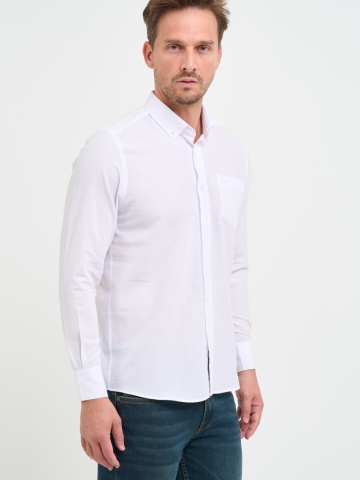 Lee Cooper - Camasa barbat regular cu buzunar aplicat - Img 6