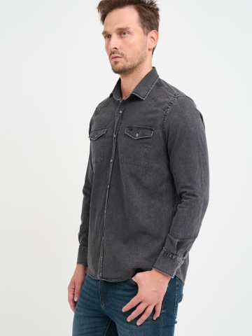 Lee Cooper - Camasa barbat regular cu buzunare cu clapeta aplicate - Img 7