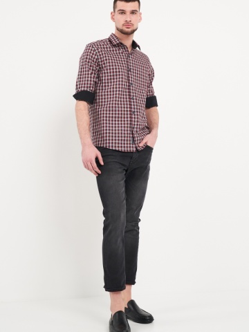 Lee Cooper - Camasa barbat regular cu model in carouri mici - Img 7