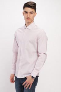 Lee Cooper - Camasa barbat slim cu maneca lunga si model cu logo aplicat