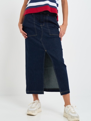 Lee Cooper - Fusta dama din denim cu buzunare aplicate - Img 8
