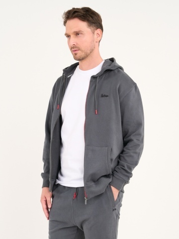 Lee Cooper - Hanorac barbat cu fermoar si detalii logo - Img 8