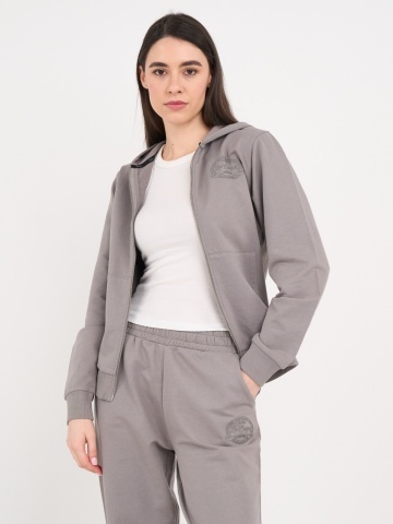 Lee Cooper - Hanorac dama cu fermoar si imprimeu logo