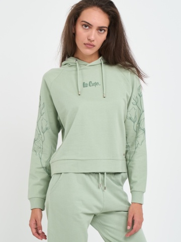 Lee Cooper - Hanorac dama cu imprimeu floral si logo - Img 8