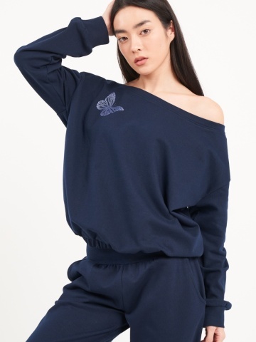 Lee Cooper - Hanorac dama de culoare uniforma cu detalii - Img 5
