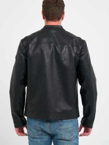 Lee Cooper - Jacheta barbat din piele ecologica cu buzunare - Img 7