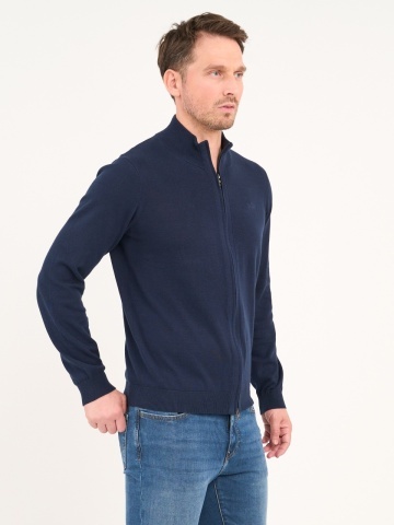 Lee Cooper - Pulover barbat cu fermoar de culoare uniforma - Img 6