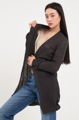 Lee Cooper - Pulover dama tip cardigan cu model