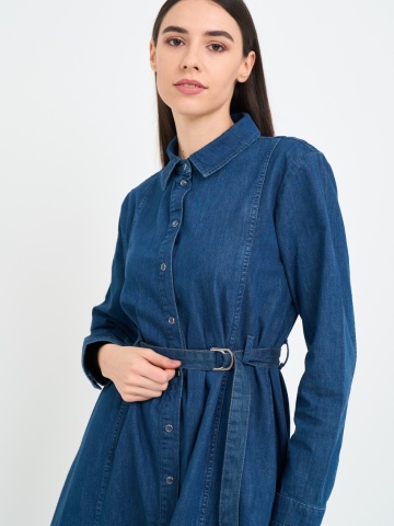 Lee Cooper - Rochie dama din denim cu buzunare - Img 4