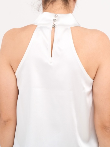 Lee Cooper - Top dama de culoare uniforma cu aspect satinat - Img 4