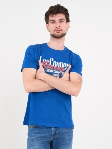 Lee Cooper - Tricou barbat cu maneca scurta si imprimeu grafic