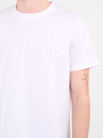 Lee Cooper - Tricou barbat de culoare uniforma cu detalii logo - Img 3
