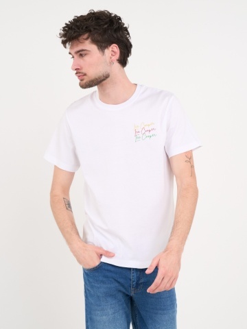 Lee Cooper - Tricou barbat de culoare uniforma cu detalii logo