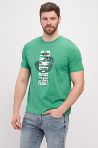 Lee Cooper - Tricou barbat din bumbac cu imprimeu text