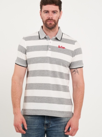 Lee Cooper - Tricou barbat polo cu dungi
