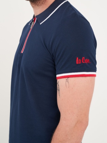 Lee Cooper - Tricou barbat polo cu fermoar - Img 6