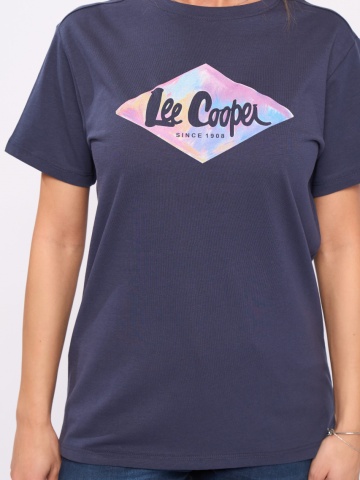 Lee Cooper - Tricou dama cu imprimeu detalii logo - Img 3