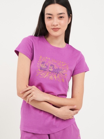 Lee Cooper - Tricou dama cu imprimeu logo