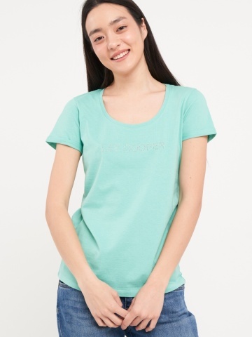 Lee Cooper - Tricou dama cu maneca scurta de culoare uniforma