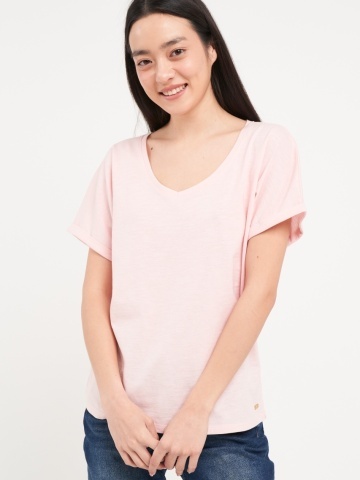 Lee Cooper - Tricou dama cu maneca scurta de culoare uniforma