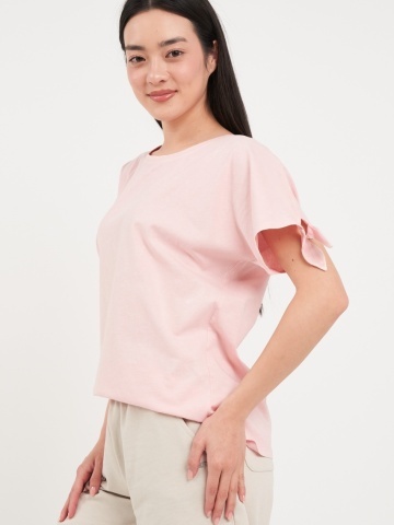 Lee Cooper - Tricou dama cu maneca scurta de culoare uniforma - Img 4