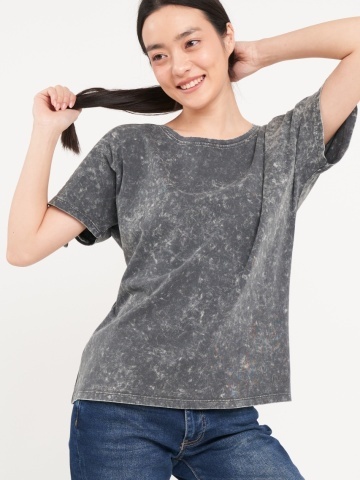 Lee Cooper - Tricou dama cu maneca scurta de culoare uniforma - Img 7