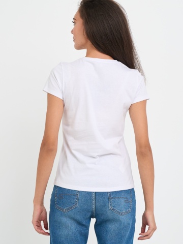 Lee Cooper - Tricou dama cu maneca scurta si logo aplicat - Img 2