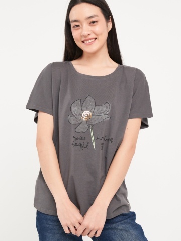 Lee Cooper - Tricou dama maneca scurta si detalii grafice - Img 7