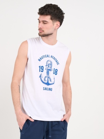 Lee Cooper - Tricou fara maneci cu imprimeu grafic - Img 6