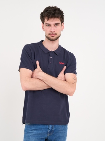 Lee Cooper - Tricou polo barbat de culoare uniforma