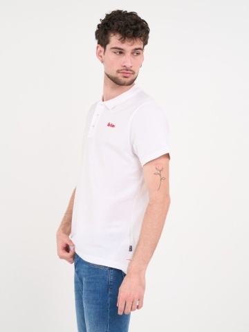 Lee Cooper - Tricou polo barbat de culoare uniforma - Img 4