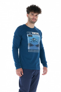 Montecristo - Tricou maneca lunga barbat imprimat din bumbac
