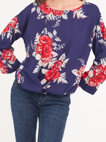 Timeout - Camasa dama maneca scurta cu imprimeu floral - Img 3
