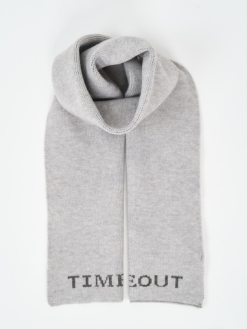 Timeout - Fular barbat cu imprimeu logo - Img 3