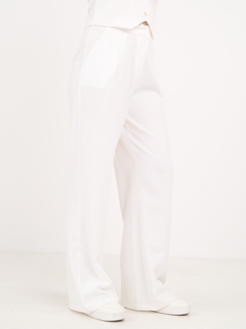 Timeout - Pantaloni lungi dama cu buzunare de culoare uniforma - Img 4