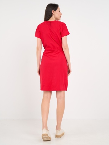 Timeout - Rochie dama de culoare uniforma cu nasturi - Img 5