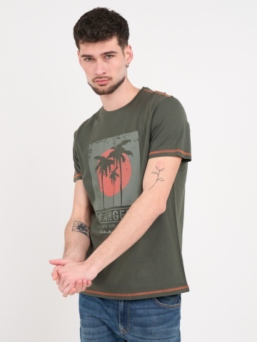 Timeout - Tricou barbat cu maneca scurta si imprimeu grafic - Img 7