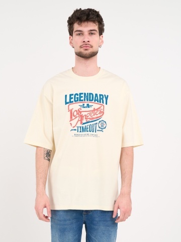Timeout - Tricou barbat cu maneca scurta si imprimeu grafic