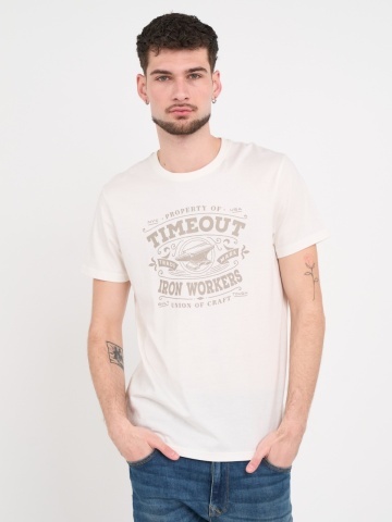 Timeout - Tricou barbat cu maneca scurta si imprimeu logo