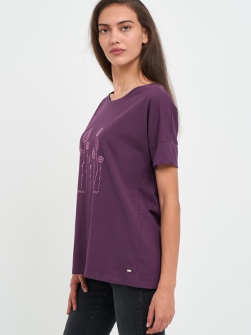 Timeout - Tricou dama cu imprimeu abstract - Img 6