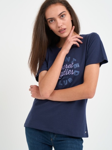 Timeout - Tricou dama cu logo si detalii grafice - Img 3