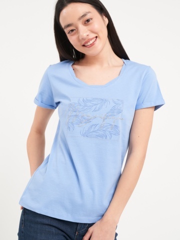 Timeout - Tricou dama cu maneca scurta si imprimeu grafic