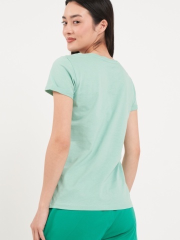 Timeout - Tricou dama cu maneca scurta si imprimeu grafic - Img 2
