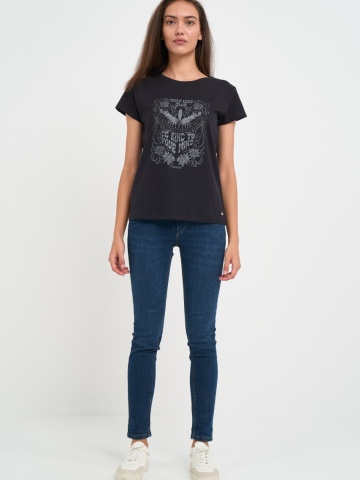 Timeout - Tricou dama maneca scurta cu detalii grafice - Img 7